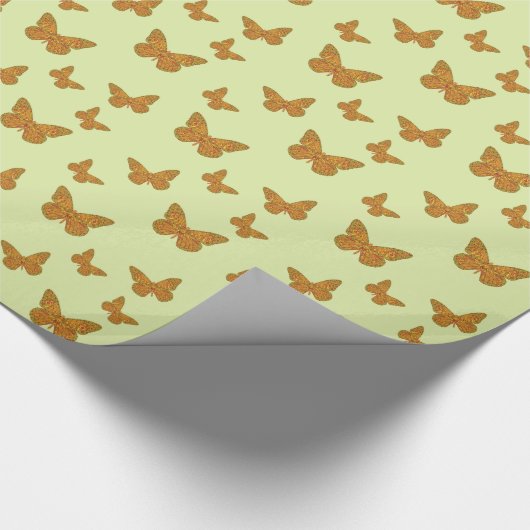 Indisches Monarchschleifpapier Geschenkpapier (Ecke)