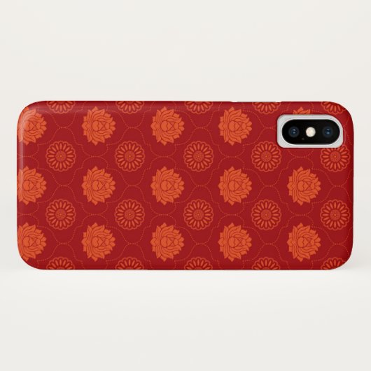 Indisches Muster Case-Mate iPhone Hülle (Rückseite (Horizontal))