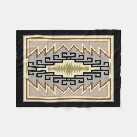 Indisches Muster Fleece Blanket (Vorderseite (Horizontal))