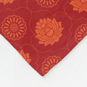 Indisches Muster Fleecedecke (Ecke)