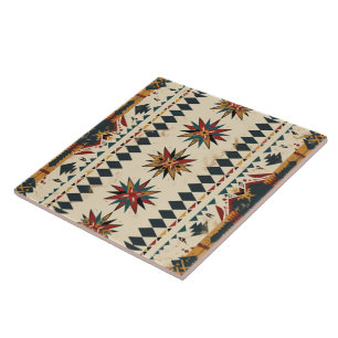 Indisches Muster für coolen Western Fliese