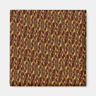 Indisches Muster für den Herbst Magnet