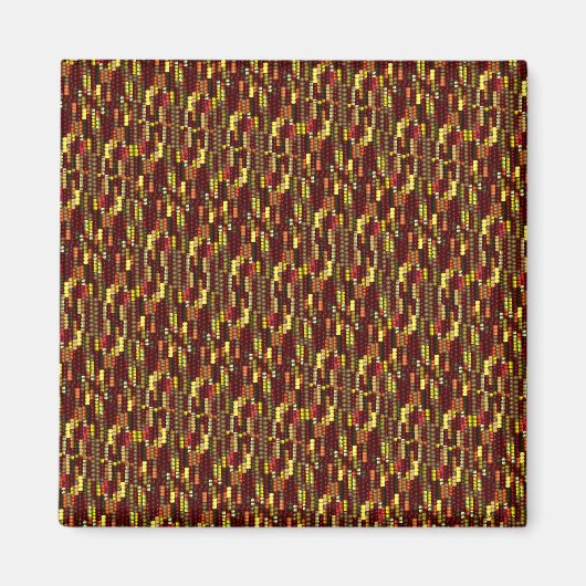 Indisches Muster für den Herbst Magnet (Vorne)