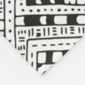 Indisches Muster-Gekritzel Fleecedecke (Ecke)