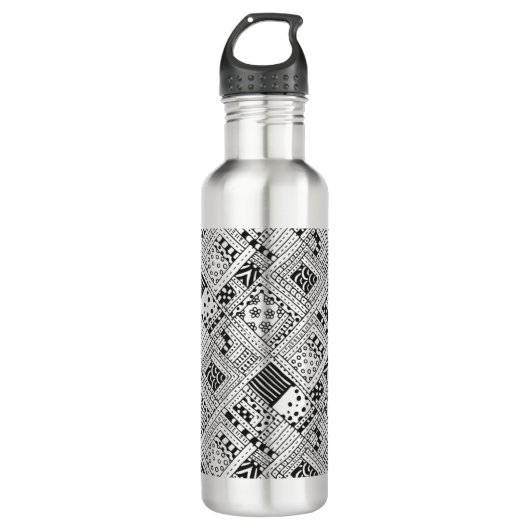 Indisches Muster-Gekritzel Trinkflasche (Vorderseite)