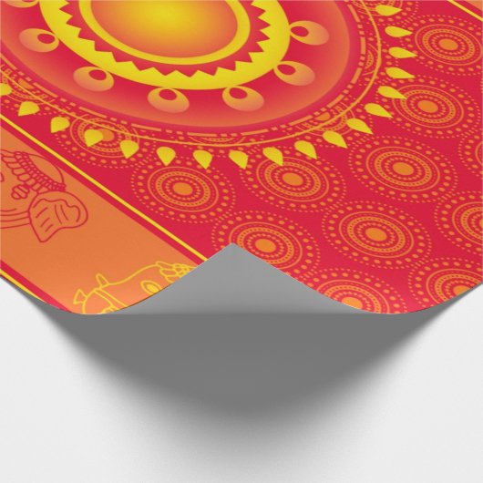 indisches Muster Geschenkpapier (Ecke)