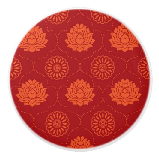 Indisches Muster Keramikknauf (Vorderseite)