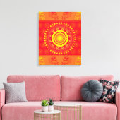 indisches Muster Leinwanddruck (Insitu (Wohnzimmer))
