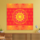 indisches Muster Leinwanddruck (Insitu (Wohnzimmer))