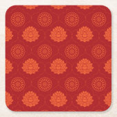 Indisches Muster Rechteckiger Pappuntersetzer (Vorderseite)