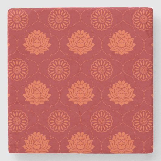 Indisches Muster Steinuntersetzer (Vorderseite)