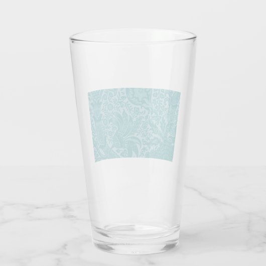 Indisches Muster (von William Morris) Glas (Rückseite)