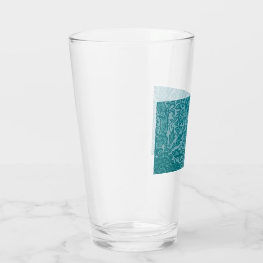 Indisches Muster (von William Morris) Glas (Rechts)