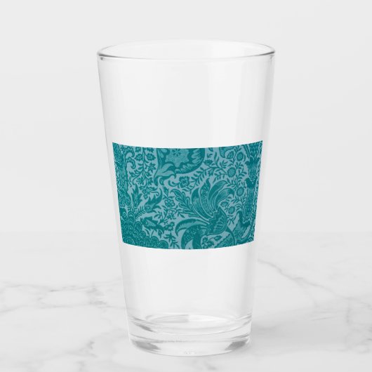 Indisches Muster (von William Morris) Glas (Vorderseite)