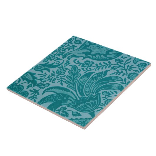 Indisches Muster (von William Morris) Keramik Tile Fliese (Seite)