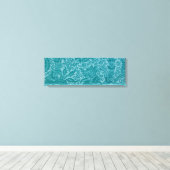 Indisches Muster (von William Morris) Leinwanddruck (Insitu (Holzboden))