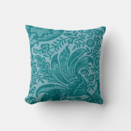 Indisches Muster (von William Morris) Throw Pillow Kissen