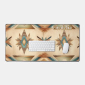 Indisches Muster. Western. Personalisiert Schreibtischunterlage (Tastatur & Maus)