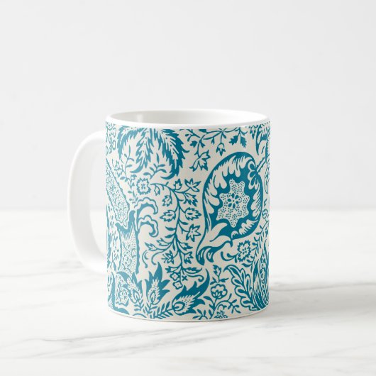 Indisches Muster, William Morris Kaffeetasse (Vorderseite Links)