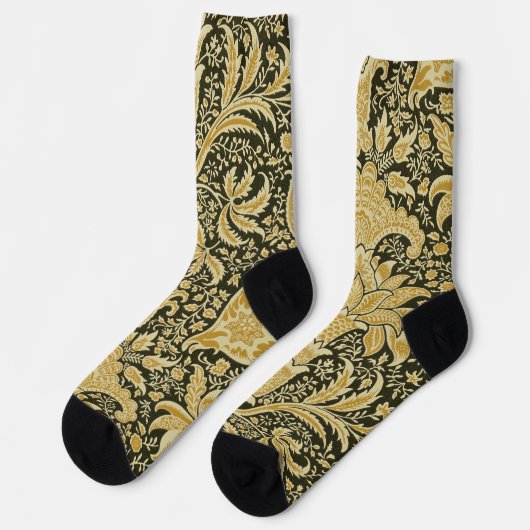 Indisches Muster, William Morris Socken (Linkes Detail)