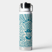 Indisches Muster, William Morris Trinkflasche (Hinten)