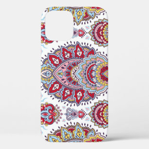 Indisches Paisley-Blumenmuster, ethnisches Medaill Case-Mate iPhone Hülle