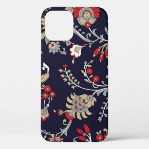 Indisches Paisley, marineblauer Hintergrund, tradi Case-Mate iPhone Hülle