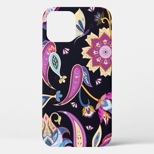 Indisches Paisley-Muster Case-Mate iPhone Hülle (Rückseite)