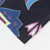 Indisches Paisley-Muster Fleecedecke (Ecke)