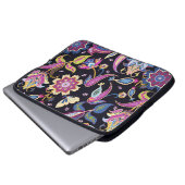Indisches Paisley-Muster Laptopschutzhülle (Vorne Knopf)