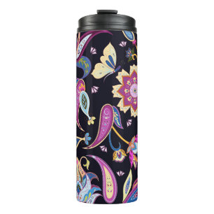 Indisches Paisley-Muster Thermosbecher