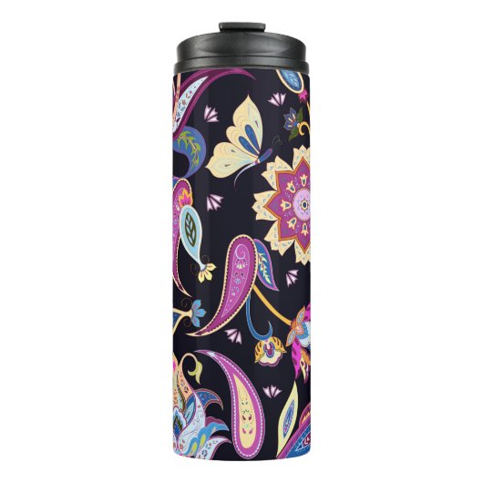 Indisches Paisley-Muster Thermosbecher (Vorderseite)