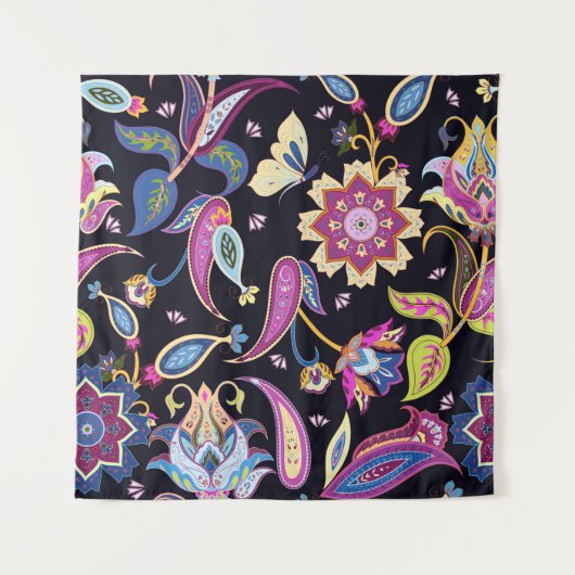 Indisches Paisley-Muster Wandteppich (Vorderseite)