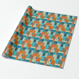 Indisches Patchwork, nahtloser vintage Hintergrund Geschenkpapier