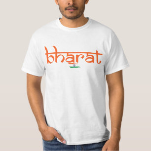 Indisches Patriot Bharat T-Shirt, Indisches Flagge T-Shirt