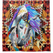 Indisches Pferd Duschvorhang (Vorderseite)