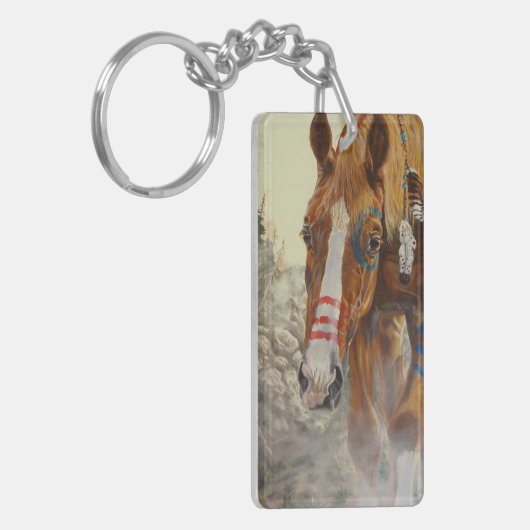 Indisches Pferd Schlüsselanhänger (Vorderseite links)