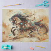 Indisches Pferd Seidenpapier (Basteln)