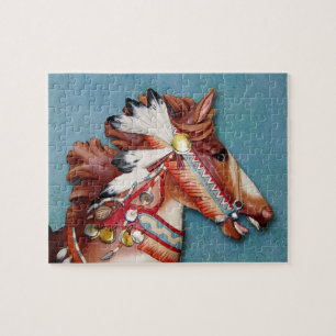 Indisches Pony-Kopfpuzzlespiel Puzzle