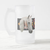 Indisches Pony Mattglas Bierglas (Links)