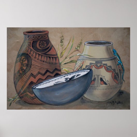 Indisches Poster zur Töpfergestaltung, neutrale Er (Vorne)
