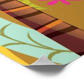 Indisches Reiseplakat von Bengaluru Poster (Ecke)