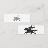 Indisches Reitpferd - Farbe wählen Mini Visitenkarte (Vorne/Hinten)