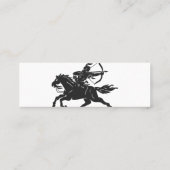 Indisches Reitpferd - Farbe wählen Mini Visitenkarte (Rückseite)