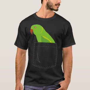 Indisches Ringneck Parakeet Parrot Weibliches Fake T-Shirt