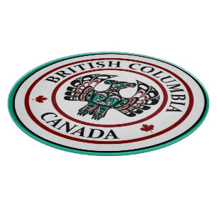 Indisches Rot-Schwarz-Haida-Kunst Donnerbird Schneidebrett