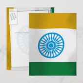 INDISCHES SCHIELD POSTKARTE (Vorne/Hinten)