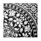 Indisches Schwarzweiss-geometrisches mit Fliese (Vorderseite)