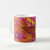 Indisches Sonnenuntergang-Aquarell Kaffeetasse (Vorderseite Links)