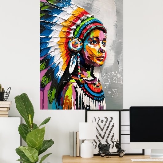 "Indisches Soul" Poster (Heimbüro)